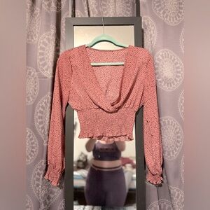 Pink and Black leopard print top.